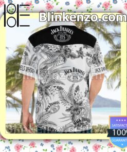 Jack Daniel's Summer White Summer Hawaiian Shirt c