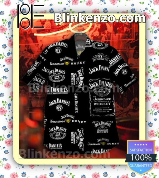 Jack Daniel's Tennessee Honey Black Button-down Shirts