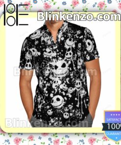 Jack Skellington Face Paint Summer Shirts a