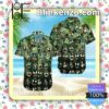 Jack Skellington Green Floral Unisex Summer Hawaiian Shirt, Mens Shorts