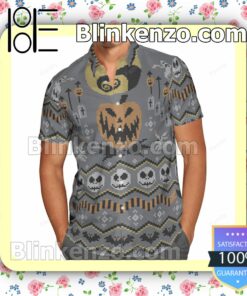 Jack Skellington Halloween Grey Summer Shirts a