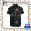 Jack Skellington Smoky Emotions Pattern Black Summer Hawaiian Shirt, Mens Shorts