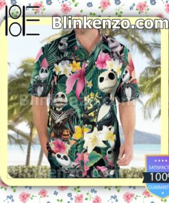 Jack Skellington Tropical Summer Shirts b