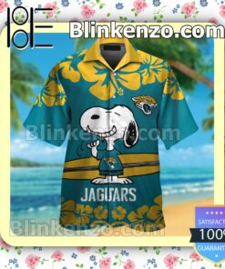 Jacksonville Jaguars & Snoopy Mens Shirt, Swim Trunk