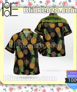 Jagermeister Pineapple Black Summer Hawaiian Shirt a