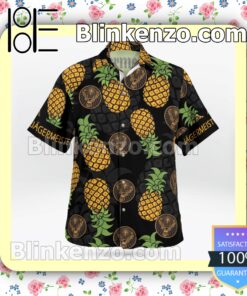 Jagermeister Pineapple Black Summer Hawaiian Shirt b