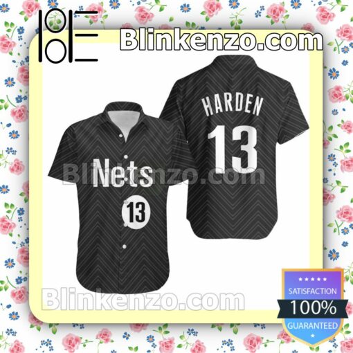 James Harden 13 Nets Black Jersey Inspired Summer Shirt