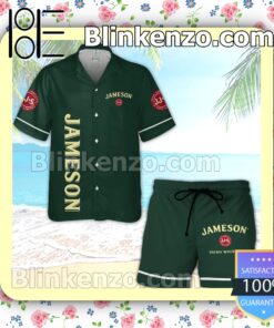 Jameson Dark Green Summer Hawaiian Shirt