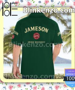 Jameson Irish Whiskey Dark Green Summer Hawaiian Shirt c
