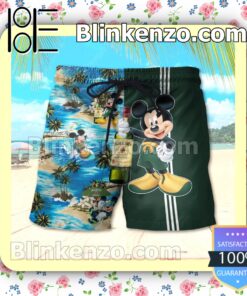 Jameson Irish Whiskey Mickey Mouse Green Summer Hawaiian Shirt c
