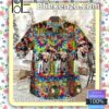 Jefferson Airplane Psychedelic Rainbow Button-down Shirts