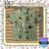 Jesus Lion And Lamb Little Flowers Green Summer Shirts