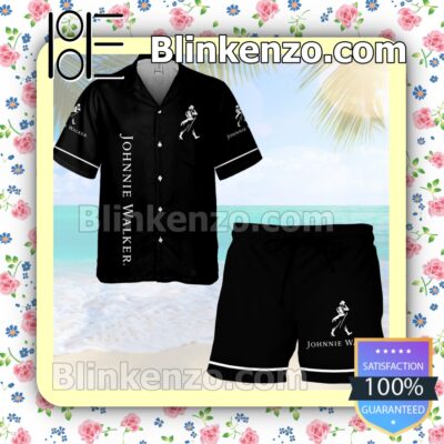 Johnnie Walker Logo Black Summer Hawaiian Shirt