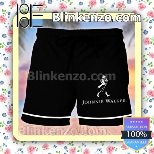 Johnnie Walker Logo Black Summer Hawaiian Shirt b