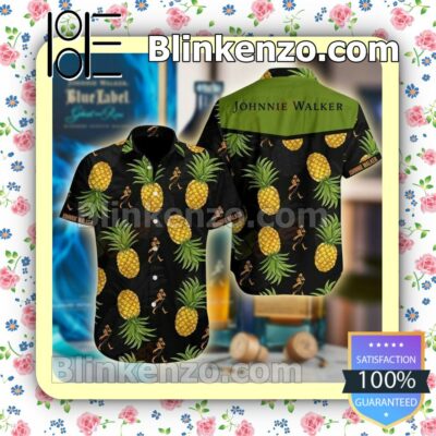 Johnnie Walker Pineapple Black Summer Shirt