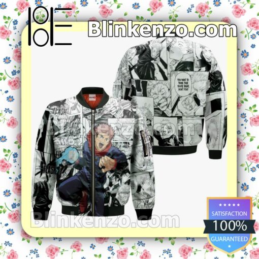 Jujutsu Kaisen Itadori Yuuji Anime Mix Manga Personalized T-shirt, Hoodie, Long Sleeve, Bomber Jacket c