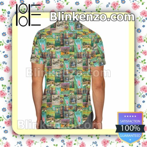 Jungle Adventureland Disney Cartoon Graphics Summer Hawaiian Shirt, Mens Shorts a