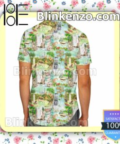 Jungle Cruise Ride Disney World Green Summer Hawaiian Shirt, Mens Shorts a