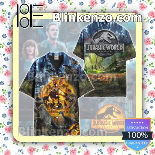 Jurassic World Dominion Signature Summer Hawaiian Shirt c