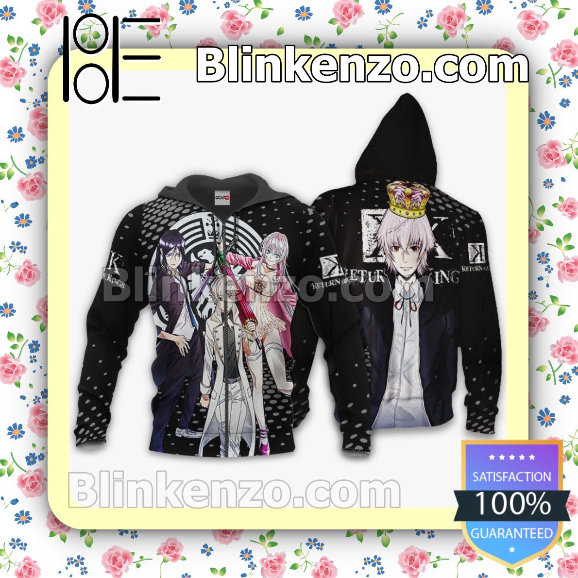 K-Project Return of Kings Anime Personalized T-shirt, Hoodie, Long Sleeve, Bomber Jacket