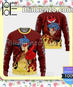 Kamina Tengen Toppa Gurren Lagann Anime Personalized T-shirt, Hoodie, Long Sleeve, Bomber Jacket a