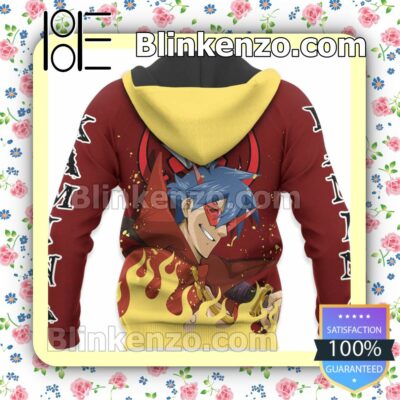 Kamina Tengen Toppa Gurren Lagann Anime Personalized T-shirt, Hoodie, Long Sleeve, Bomber Jacket x