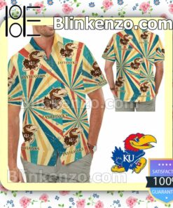 Kansas Jayhawks Retro Vintage Style Mens Shirt, Swim Trunk