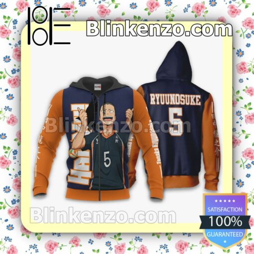 Karasuno Tanaka Ryuu Haikyuu Anime Personalized T-shirt, Hoodie, Long Sleeve, Bomber Jacket