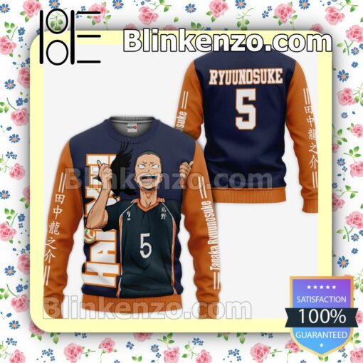 Karasuno Tanaka Ryuu Haikyuu Anime Personalized T-shirt, Hoodie, Long Sleeve, Bomber Jacket a