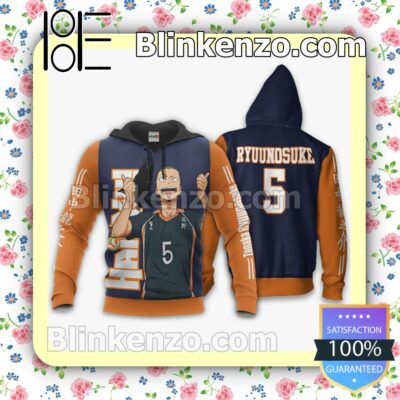 Karasuno Tanaka Ryuu Haikyuu Anime Personalized T-shirt, Hoodie, Long Sleeve, Bomber Jacket b