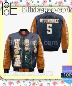 Karasuno Tanaka Ryuu Haikyuu Anime Personalized T-shirt, Hoodie, Long Sleeve, Bomber Jacket c