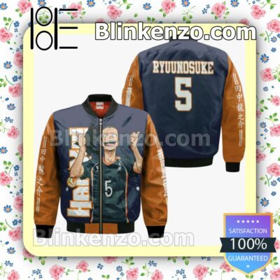 Karasuno Tanaka Ryuu Haikyuu Anime Personalized T-shirt, Hoodie, Long Sleeve, Bomber Jacket c