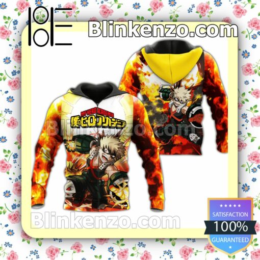 Katsuki Bakugou My Hero Academia Anime Personalized T-shirt, Hoodie, Long Sleeve, Bomber Jacket