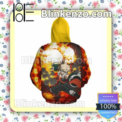 Katsuki Bakugou My Hero Academia Anime Personalized T-shirt, Hoodie, Long Sleeve, Bomber Jacket a