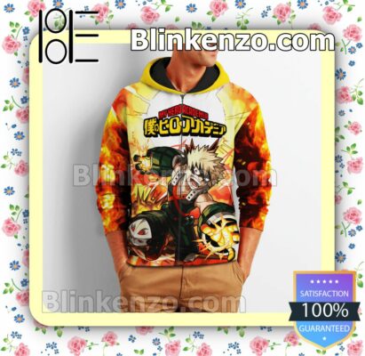 Katsuki Bakugou My Hero Academia Anime Personalized T-shirt, Hoodie, Long Sleeve, Bomber Jacket b