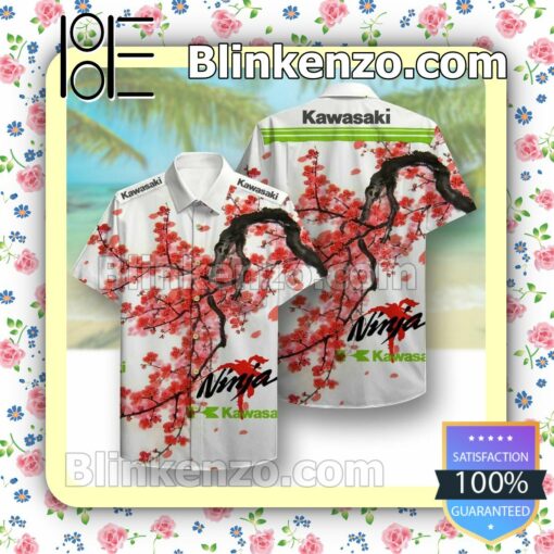 Kawasaki Ninja Cherry Blossom Summer Shirts