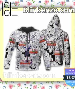 Killua Zoldyck Hunter x Hunter Anime Mixed Manga Personalized T-shirt, Hoodie, Long Sleeve, Bomber Jacket