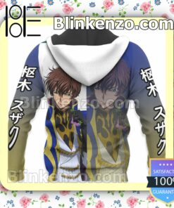 Kururugi Suzaku Code Geass Anime Personalized T-shirt, Hoodie, Long Sleeve, Bomber Jacket x