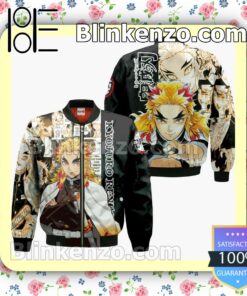 Kyojuro Rengoku Demon Slayer Anime Manga Personalized T-shirt, Hoodie, Long Sleeve, Bomber Jacket c