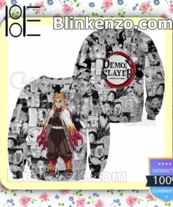 Kyojuro Rengoku Demon Slayer Anime Mix Manga Demon Slayer No Yaiba Personalized T-shirt, Hoodie, Long Sleeve, Bomber Jacket a