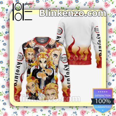 Kyojuro Rengoku Flame Hashira Custom Demon Slayer Anime Personalized T-shirt, Hoodie, Long Sleeve, Bomber Jacket a