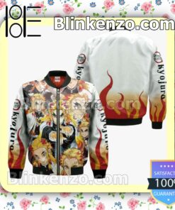 Kyojuro Rengoku Flame Hashira Custom Demon Slayer Anime Personalized T-shirt, Hoodie, Long Sleeve, Bomber Jacket c