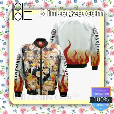 Kyojuro Rengoku Flame Hashira Custom Demon Slayer Anime Personalized T-shirt, Hoodie, Long Sleeve, Bomber Jacket c