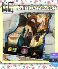 LOL League Of Legends Akshan Handmade Blankets