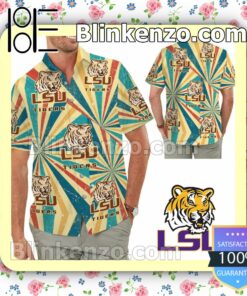 LSU Tigers Retro Vintage Style Mens Shirt, Swim Trunk