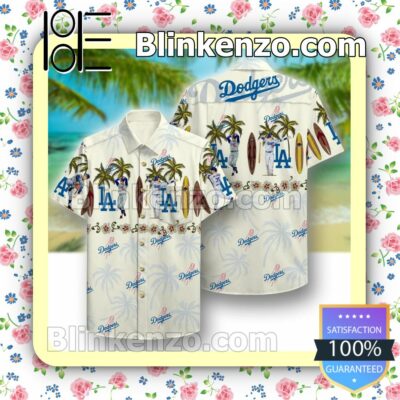 La Dodgers Beach Pattern Summer Shirts