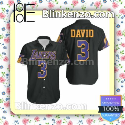 Lakers Anthony Davis 2020-21 Earned Edition Black Summer Shirt