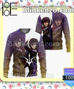 Lamperouge Lelouch Code Geass Custom Anime Personalized T-shirt, Hoodie, Long Sleeve, Bomber Jacket a