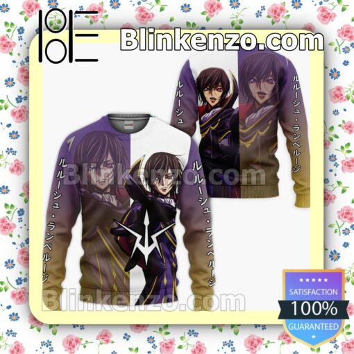 Lamperouge Lelouch Code Geass Custom Anime Personalized T-shirt, Hoodie, Long Sleeve, Bomber Jacket a