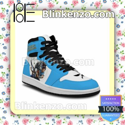 League of Legends YASUO UNC Blue Air Jordan 1 Mid Shoes b